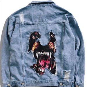 AE "DOG HEAD" denim jacket